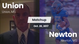 Matchup: Union vs. Newton  2017