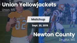 Matchup: Union vs. Newton County  2019