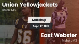 Matchup: Union vs. East Webster  2019