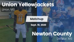 Matchup: Union vs. Newton County  2020