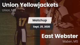 Matchup: Union vs. East Webster  2020