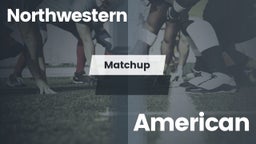 Matchup: Northwestern vs. American  2016