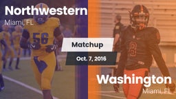Matchup: Northwestern vs. Washington  2016