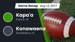 Recap: Kapa'a  vs. Konawaena  2017