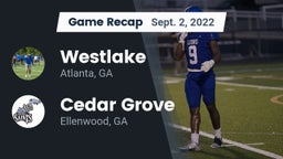 Recap: Westlake  vs. Cedar Grove  2022