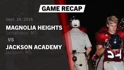 Recap: Magnolia Heights  vs. Jackson Academy  2016