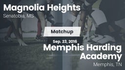 Matchup: Magnolia Heights vs. Memphis Harding Academy 2016