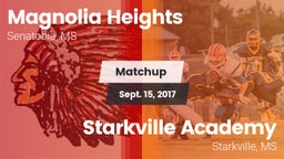 Matchup: Magnolia Heights vs. Starkville Academy  2017