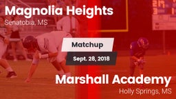 Matchup: Magnolia Heights vs. Marshall Academy  2018