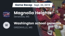 Recap: Magnolia Heights  vs. Washington school generals 2019