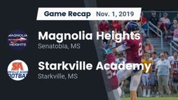 Recap: Magnolia Heights  vs. Starkville Academy  2019