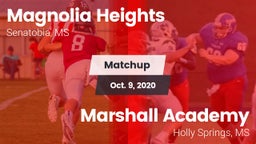 Matchup: Magnolia Heights vs. Marshall Academy  2020