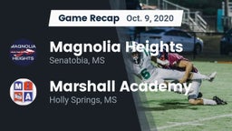 Recap: Magnolia Heights  vs. Marshall Academy  2020