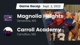 Recap: Magnolia Heights  vs. Carroll Academy  2022