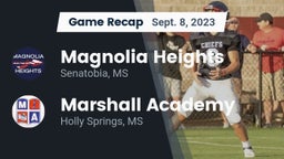 Recap: Magnolia Heights  vs. Marshall Academy  2023