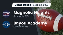 Recap: Magnolia Heights  vs. Bayou Academy  2023