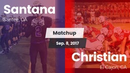 Matchup: Santana vs. Christian  2017