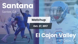 Matchup: Santana vs. El Cajon Valley  2017