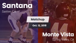 Matchup: Santana vs. Monte Vista  2018
