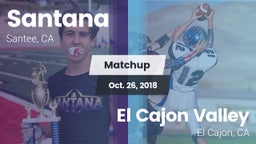Matchup: Santana vs. El Cajon Valley  2018