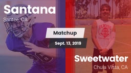 Matchup: Santana vs. Sweetwater  2019