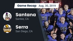 Recap: Santana  vs. Serra  2019