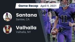 Recap: Santana  vs. Valhalla  2021
