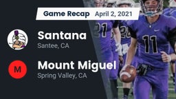 Recap: Santana  vs. Mount Miguel  2021