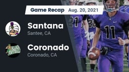 Recap: Santana  vs. Coronado  2021