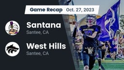 Recap: Santana  vs. West Hills  2023