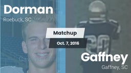 Matchup: Dorman vs. Gaffney  2016