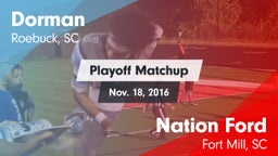 Matchup: Dorman vs. Nation Ford  2016