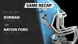 Recap: Dorman  vs. Nation Ford  2016