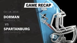 Recap: Dorman  vs. Spartanburg  2016