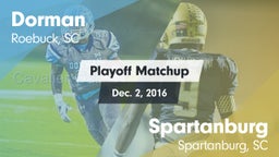 Matchup: Dorman vs. Spartanburg  2016