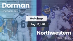 Matchup: Dorman vs. Northwestern  2017