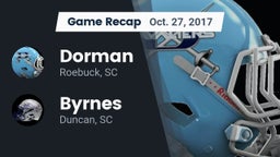 Recap: Dorman  vs. Byrnes  2017