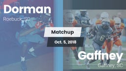Matchup: Dorman vs. Gaffney  2018