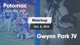Matchup: Potomac vs. Gwynn Park JV 2016
