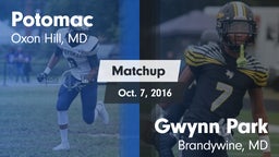 Matchup: Potomac vs. Gwynn Park  2016
