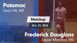 Matchup: Potomac vs. Frederick Douglass  2016
