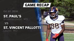 Recap: St. Paul's  vs. St. Vincent Pallotti  2016