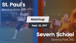 Matchup: St. Paul's High vs. Severn School 2017
