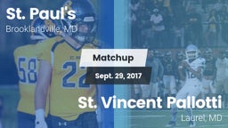 Matchup: St. Paul's High vs. St. Vincent Pallotti  2017