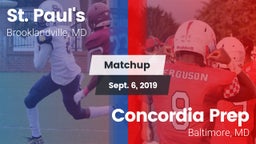 Matchup: St. Paul's High vs. Concordia Prep  2019