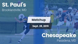 Matchup: St. Paul's High vs. Chesapeake  2019