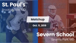 Matchup: St. Paul's High vs. Severn School 2019