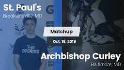 Matchup: St. Paul's High vs. Archbishop Curley  2019