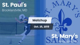Matchup: St. Paul's High vs. St. Mary's  2019