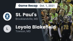 Recap: St. Paul's  vs. Loyola Blakefield  2021